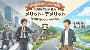 地方転職のメリット・デメリット【転職6年目が語るリアルな体験談】