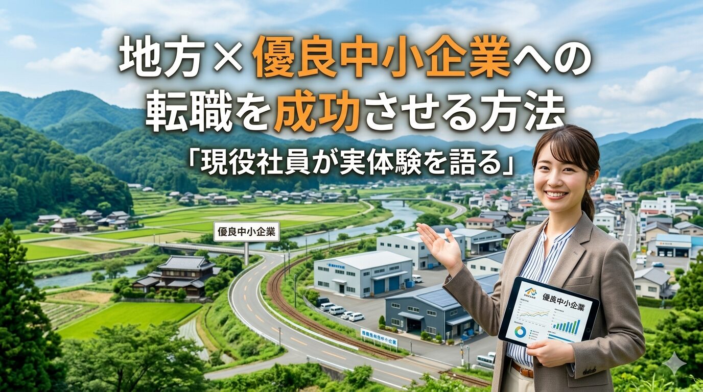 地方×優良中小企業への転職を成功させる方法「現役社員が実体験を語る」