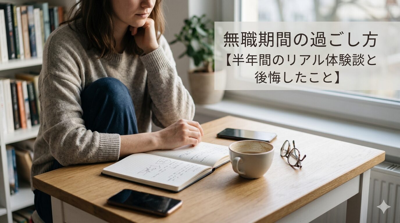 無職期間の過ごし方【半年間のリアル体験談と後悔したこと】