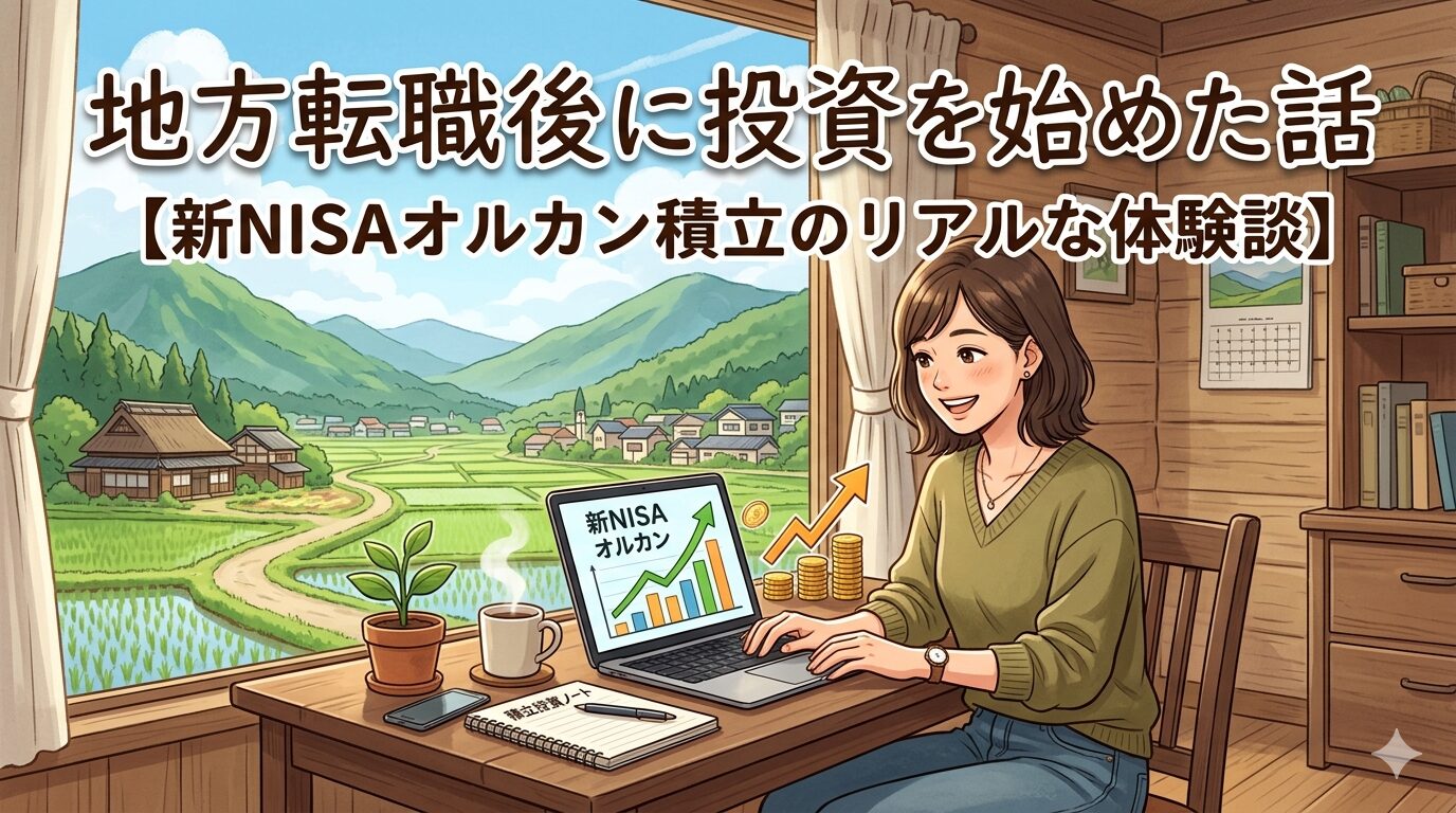 地方転職後に投資を始めた話【新NISAオルカン積立のリアルな体験談】